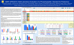 40_ABRF sPRG2010 Study: Multi-Laboratory Evaluation of a Phosphopeptide Standard for Proteomics