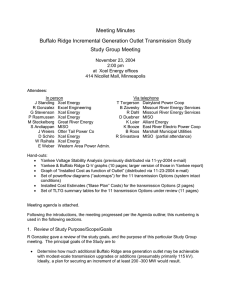 Buffalo Ridge Incremental Outlet Study 11/23/2004 Meeting Notes