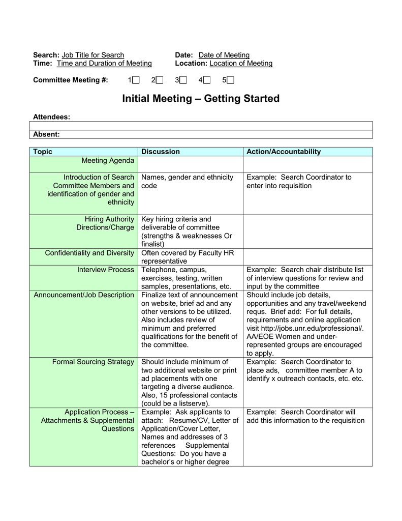 Meeting Minutes Templates