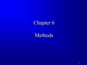 Chapter 6 Methods 1