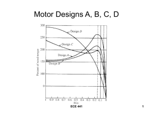 Motor Designs A, B, C, D ECE 441 1