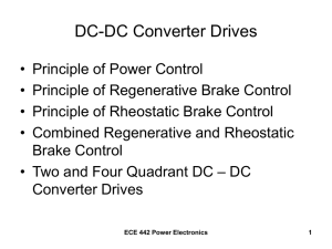 DC-DC Converter Drives