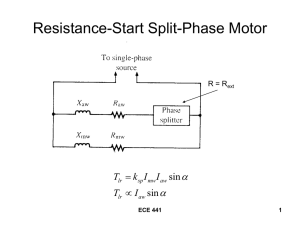 Resistance-Start Split-Phase Motor  sin T
