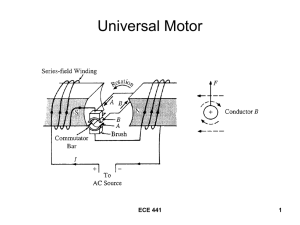 Universal Motor ECE 441 1
