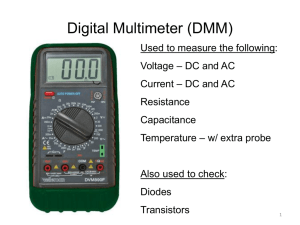 Digital Multimeter (DMM) and Resistor Color Code