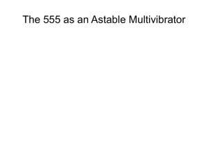 The 555 as an Astable Multivibrator