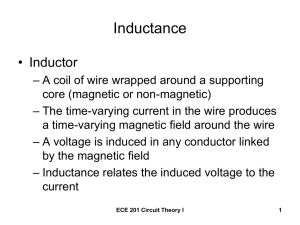 Inductance • Inductor