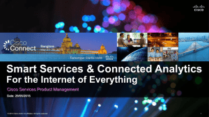 Smart Services and Connected Analytics for Internet of Everything