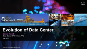 Cisco Connect Evolution of Data Center