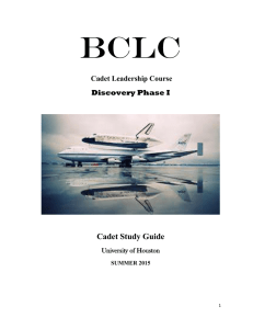 Basic Discovery Cadet Guide