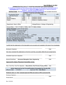 Academic Advisor, College of Engineering (LoP)