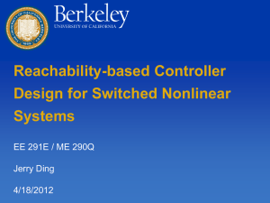 Notes on Switched System Control, courtesy of Jerry Ding