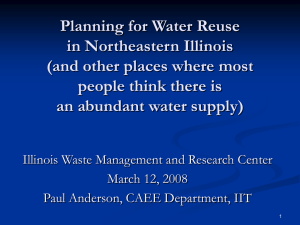 Planning for Water Reuse in Northeastern Illinois (and other places where most