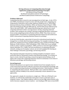 GVU Seed Grant Proposal - July 2011-Driving Advances in Computing Education-SUBMITTED.docx: uploaded 23 September 2011 at 10:05 am