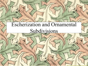 Escherization and Ornamental Subdivisions