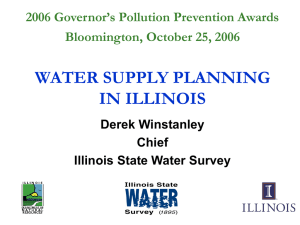 "Water Supply Planning in Illinois"