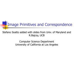 Image Primitives and Correspondence