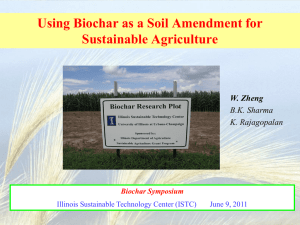 Using Biochar as a Soil Amendment for Sustainable Agriculture