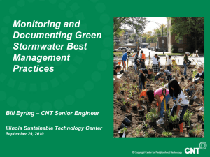 Monitoring and Documenting Green Stormwater Best Management