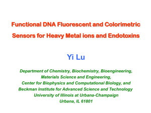 Yi Lu Functional DNA Fluorescent and Colorimetric