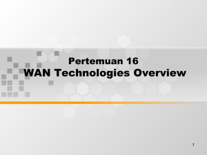 WAN Technologies Overview Pertemuan 16 1