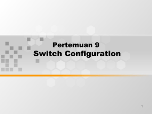 Switch Configuration Pertemuan 9 1