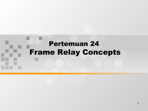 Frame Relay Concepts Pertemuan 24 1