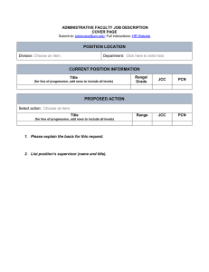 Administrative Faculty Job Description Form