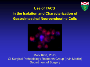 Use of FACS in the Isolation and Characterization of Gastrointestinal Neuroendocrine Cells