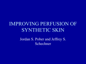 IMPROVING PERFUSION OF SYNTHETIC SKIN Jordan S. Pober and Jeffrey S. Schechner