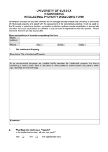 IP Disclosure Form [DOC 109.50KB]