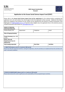 Sussex Social Science Impact Fund - Application Form [DOCX 602.76KB]