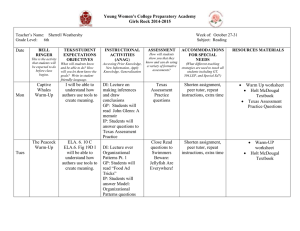 Young Women’s College Preparatory Academy Girls Rock 2014-2015