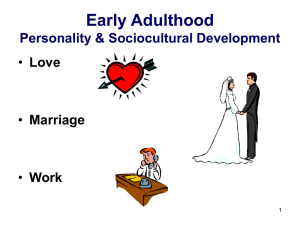 Young Adulthood Personality and Sociocultural Development