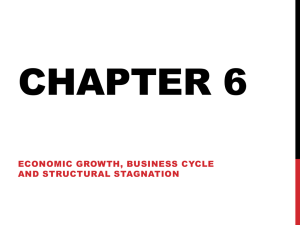 CHAPTER 6 ECONOMIC GROWTH, BUSINESS CYCLE AND STRUCTURAL STAGNATION