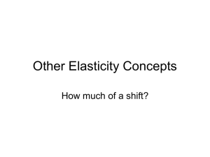 Chapter 7-3 Other Elasticities PPT