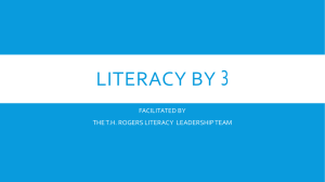 Literacy by 3 Openning PPT Presentation