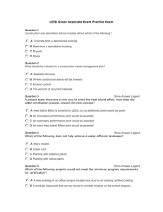 LEED GA Practice Exam A (no answers)