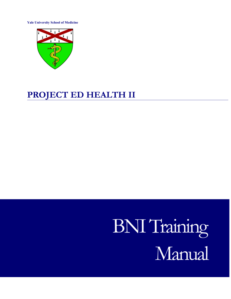 BNI Training Manual