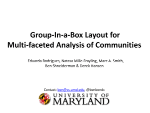 Group-In-a-Box Layout for Multi-faceted Analysis of Communities