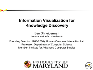 Information Visualization for Knowledge Discovery