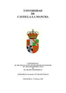 UNIVERSIDAD DE CASTILLA-LA MANCHA CEREMONIAL