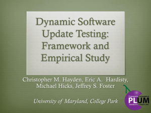 Dynamic Software Update Testing: Framework and Empirical Study