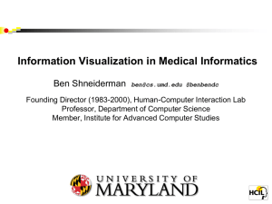 Information Visualization in Medical Informatics