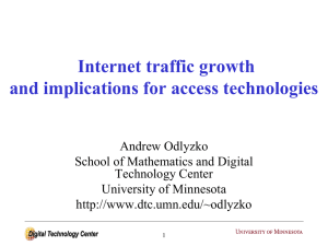 Internet traffic growth and implications for access technologies