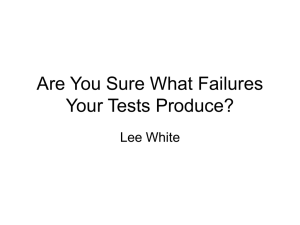 Are You Sure What Failures Your Tests Produce?