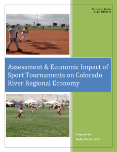 Assessment Economic Impact of Sport Tournaments on Colorado River Regional Economy, 2015