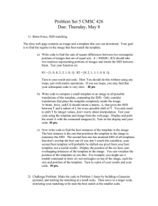 Problem Set 5 CMSC 426 Due: Thursday, May 8