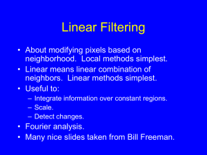 Linear Filtering