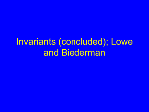 Classification with Invariants